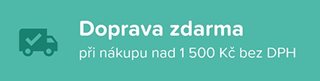 Doprava zdarma při nákupu nad 1500 Kč bez DPH