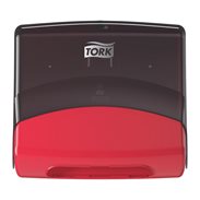 Zásobník utěrek skládaných Tork Performance, červeno-černý, W4