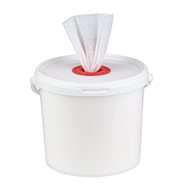 Utěrky čisticí na povrchy Hytex Soft 256 útržků, 100 m, v kbelíku 5 l