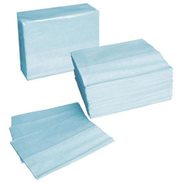 Utěrky čisticí skládané Hytex Plus, 100 ks, 30 x 40 cm, tyrkysové