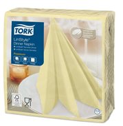 Ubrousky večeře Tork Linstyle, champagne, sklad 1/4, 50 ks