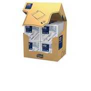 Ubrousky večeře Tork, bílé, 3 vr., sklad 1/8, 100 ks