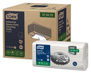 Utěrky čisticí skládané Tork Heavy-Duty, 60 ks, bílé, W4