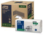 Utěrky čisticí skládané Tork Long-Lasting, 90 ks, bílé, W4