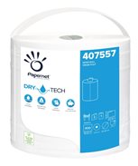 Utěrky papírové průmyslové Superior DryTech, 400 útržků, bílé