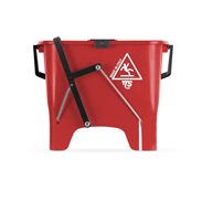 Úklidové vědro Squizzy, 15 l, s přepážkou, červené