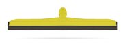 Stěrka na podlahu 55 cm, žlutá, s dvojitou černou pryží