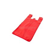 Tašky HDPE 10 kg, 30 x 18 x 54 cm, 11 mi, červené, 100 ks