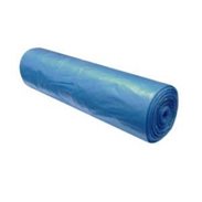 Sáčky do koše HDPE, 60 x 70 cm, 60 l, 8 mi, modré, 20 ks