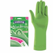 Rukavice úklidové Aloe Vera, latexové, zelené, více typů velikostí